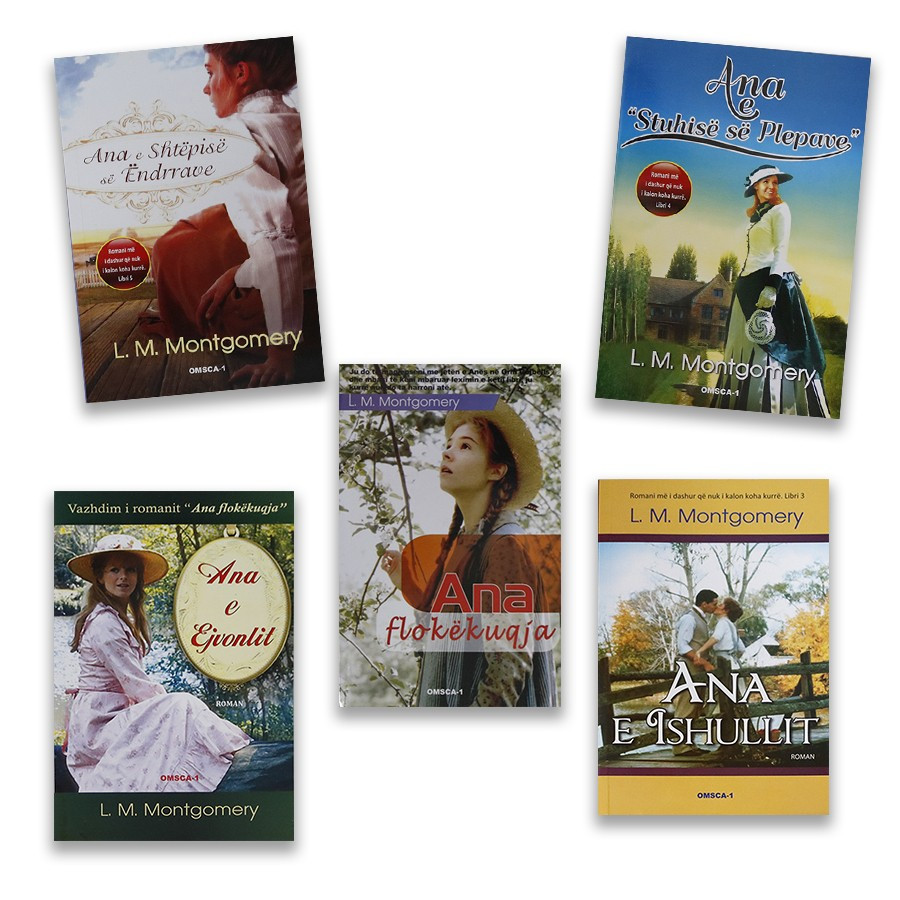 Katër librat me historitë e Ana flokëkuqes, set me 4 libra