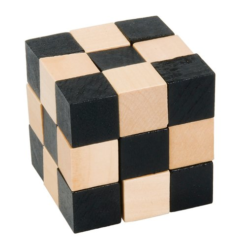Wooden Cubes Natural Black