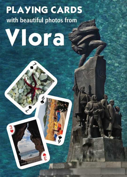 Playing cards with photos from Vlora