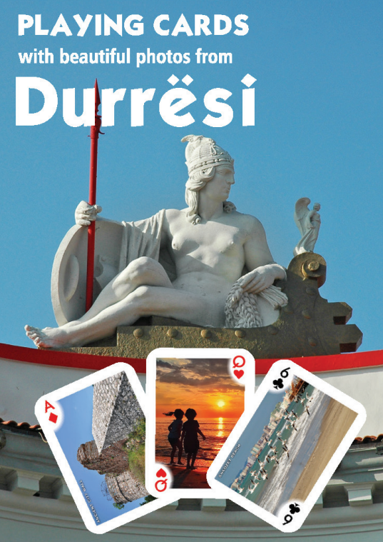 Playing cards with photos from Durresi