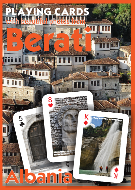 Playing cards with photos from Berati