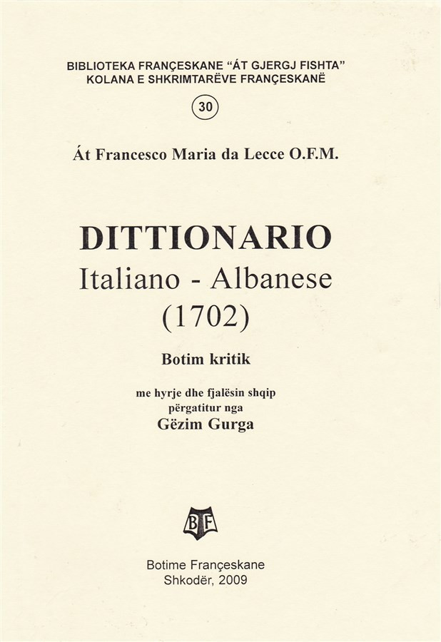 Dittionario italiano-albanese 1702