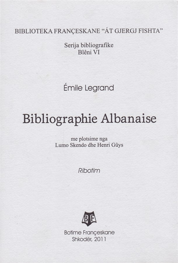 Bibliographie albanaise - Bleni IV